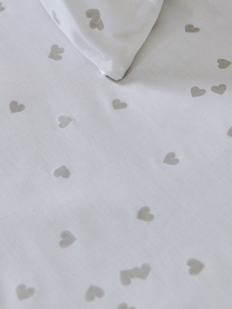 Heart Fitted Sheet and Pillowcase Set - Imagen 2 de 2 Heart Fitted Sheet and Pillowcase Set - Imagen 2 de 2