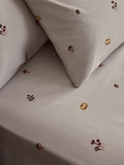 Natural Autumn Pumpkin Fitted Sheet and Pillowcase Set - Image 2 of 2