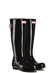 Hunter Womens Original Tall Side Adjustable Wellington Boots - Image 2 of 4