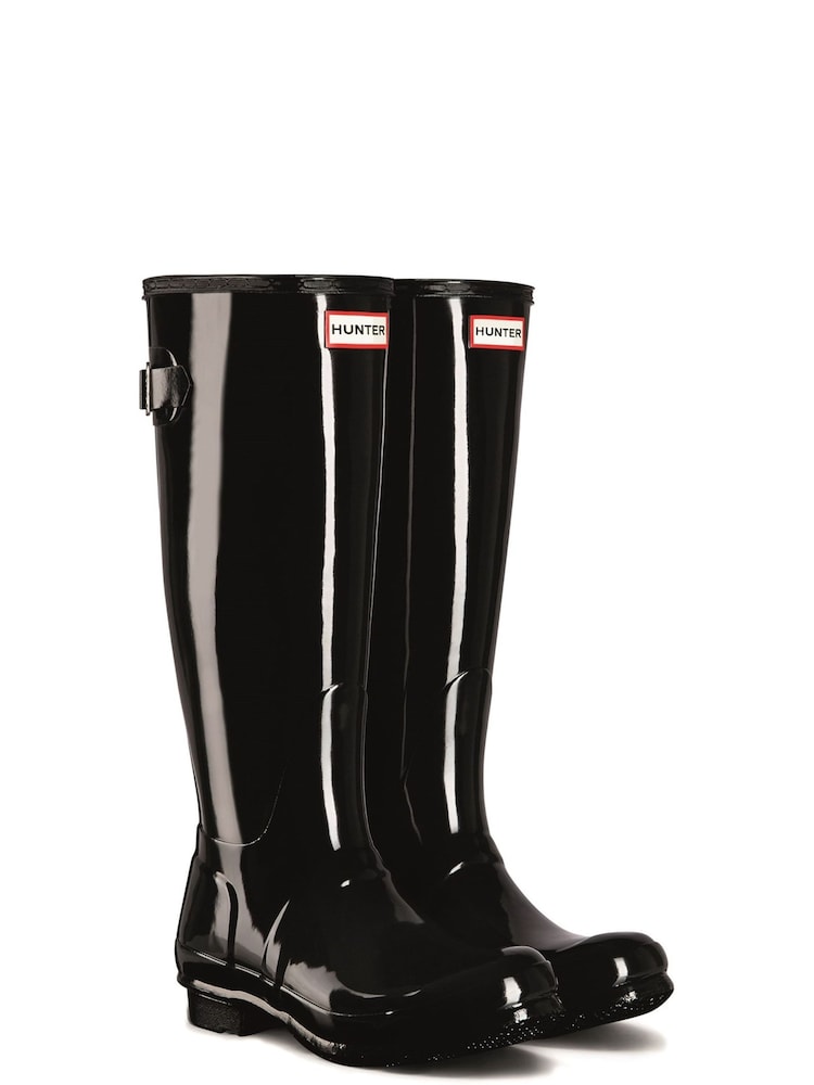 Hunter Womens Original Tall Side Adjustable Wellington Boots - Image 2 of 4