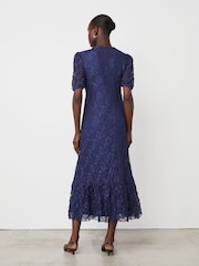 Синий - Finery Loretta Lace Midi Dress - Image 2 of 4