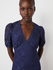 Синий - Finery Loretta Lace Midi Dress - Image 3 of 4
