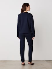 Finery Navy Imogen Ponte Jersey Jacket - Image 2 of 4