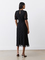 Finery Black Mela Lace Midi Dress - Image 2 of 4