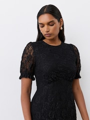 Finery Black Mela Lace Midi Dress - Image 3 of 4
