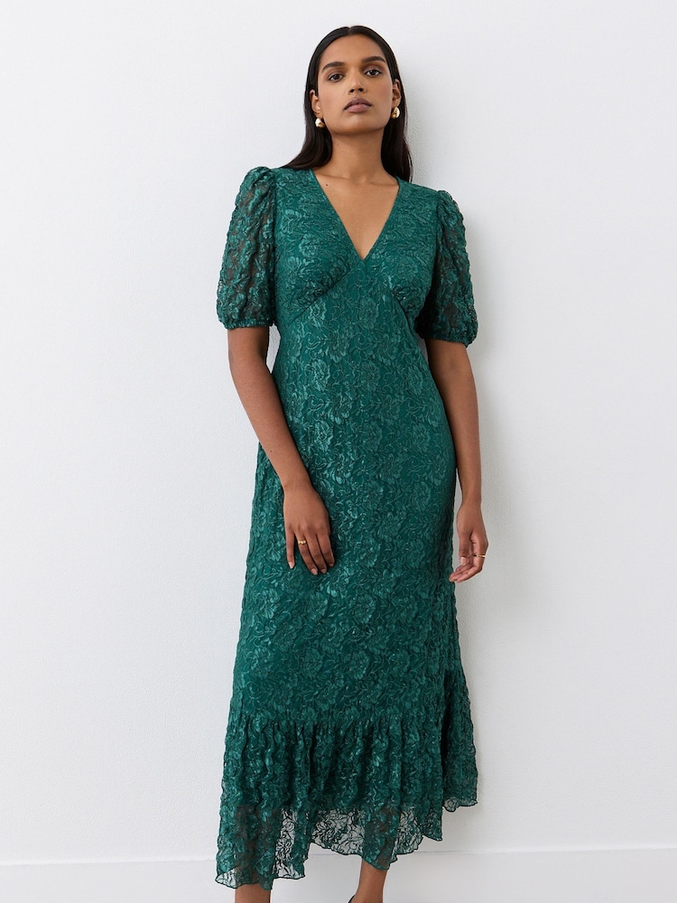Зеленый - Finery Loretta Lace Midi Dress - Image 2 of 4