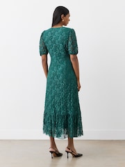 Зеленый - Finery Loretta Lace Midi Dress - Image 3 of 4