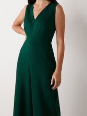 Finery Effie Bottle Green Ponte Jersey Jumpsuit - Imagen 3 de 6