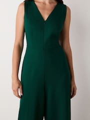 Finery Effie Bottle Green Ponte Jersey Jumpsuit - Imagen 4 de 6