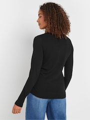 M&Co Black V-Neck Jumper - Image 3 of 5