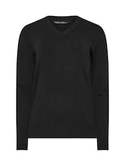 M&Co Black V-Neck Jumper - Image 5 of 5
