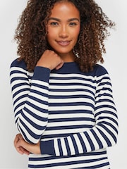 M&Co Blue Striped Crew Neck Jumper - Image 2 of 5