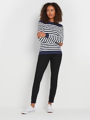 M&Co Blue Striped Crew Neck Jumper - Image 4 of 5