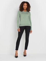M&Co Green V-Neck Jumper - Image 2 of 5