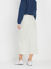 PixieGirl Petite Grey Sweat Maxi Skirt - Image 4 of 5