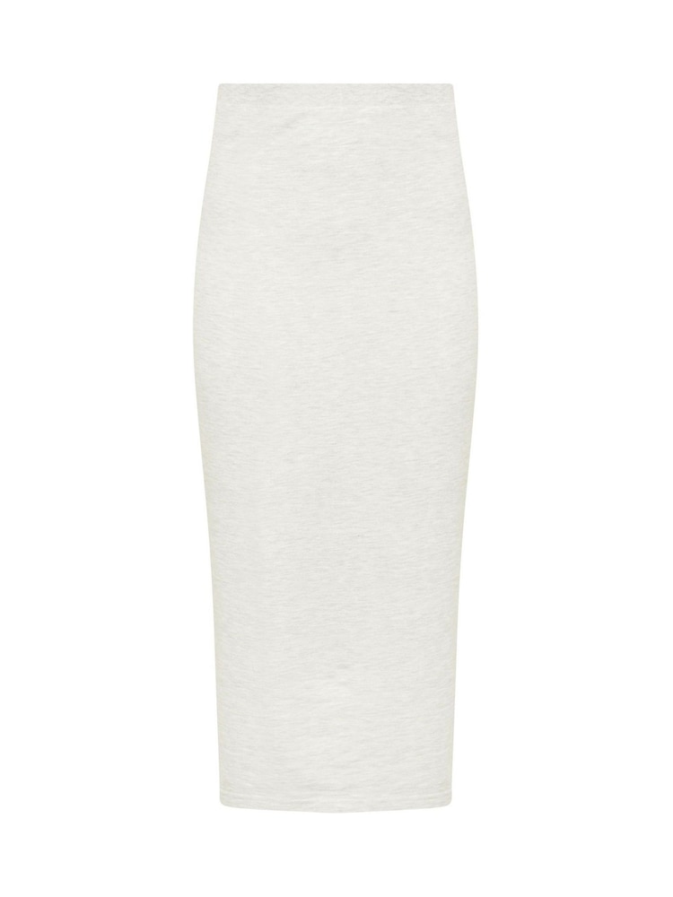 PixieGirl Petite Grey Sweat Maxi Skirt - Image 5 of 5