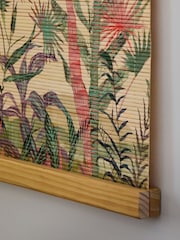 Multi XL Printed Scene Bamboo Wall Hanging Wall Art - Image 3 of 6