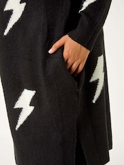 Roman Longline Estampado Curva Cardigan - Imagem 5 de 5