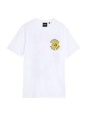 Lyle & Scott White Lyle Scott Sunnies Pool Bar Graphic T Shirt - Image 1 of 2