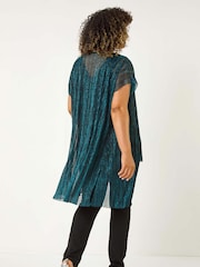 Roman Blue Curve Plisse 2 In 1 Top - Image 3 of 5