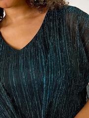 Roman Blue Curve Plisse 2 In 1 Top - Image 5 of 5