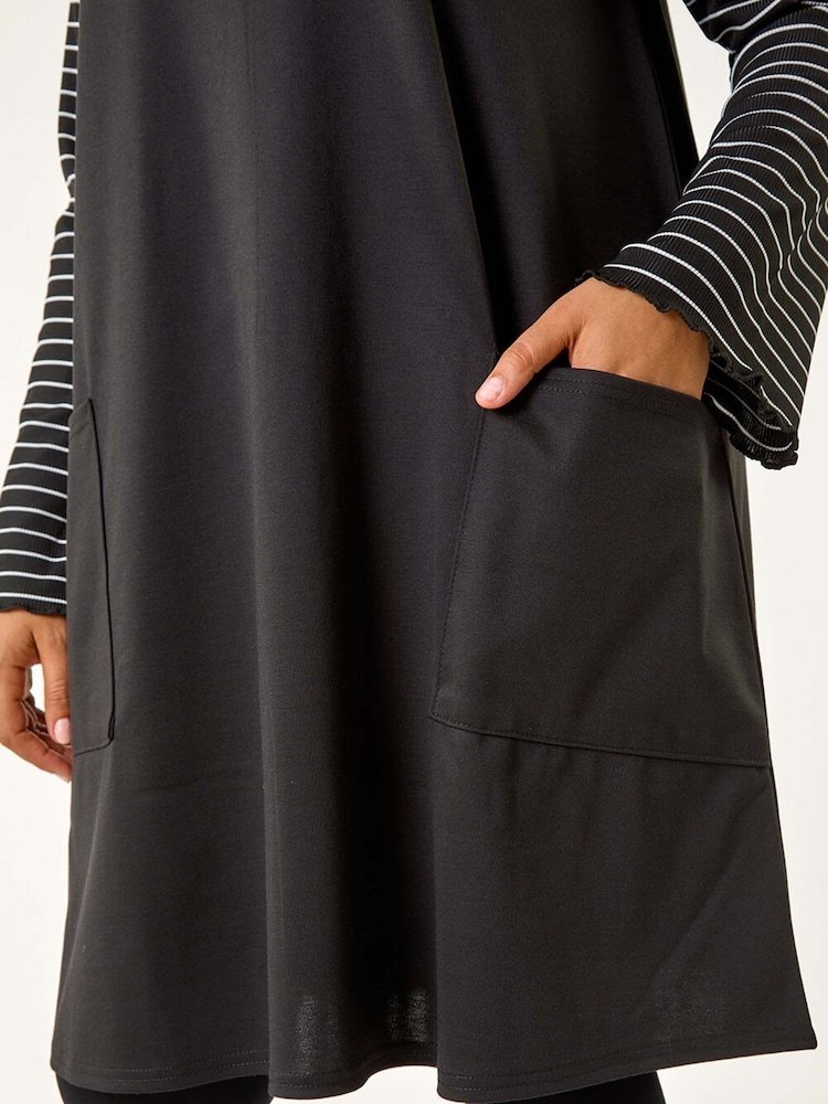 Roman Curve 2 In 1 Stripe Pinafore Dress - Imagen 5 de 5 Roman Curve 2 In 1 Stripe Pinafore Dress - Imagen 5 de 5