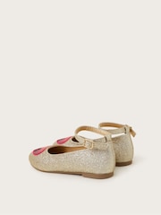 Monsoon Sequin Heart Sparkle Ballet Flats - Изображение 2 из 2