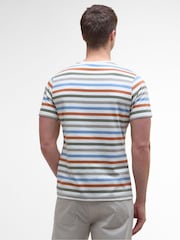 Barbour® White Rokeby Yarn Dye Stripe 100% Cotton T-Shirt - Image 2 of 5