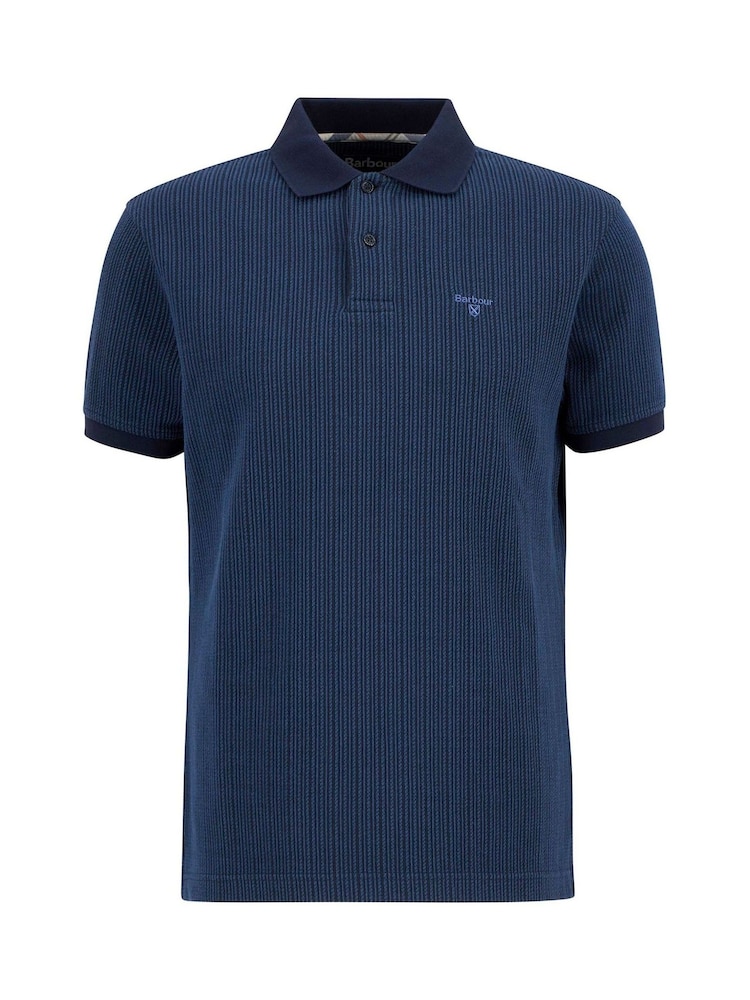 Barbour® Blue Tailored Fit Harworth Polo Shirt - Image 5 of 5
