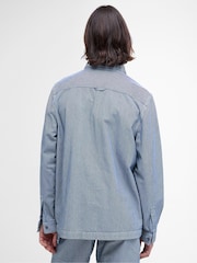 Barbour® Blue Tindale Stripe 100% Cotton Overshirt - Image 2 of 5