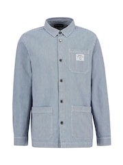 Barbour® Blue Tindale Stripe 100% Cotton Overshirt - Image 5 of 5