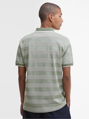Barbour® Green Branton Stripe 100% Cotton Polo Shirt - Image 2 of 5