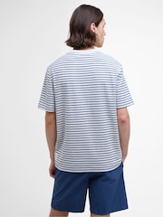 Barbour® Blue Frensham Stripe 100% Cotton T-Shirt - Image 2 of 5