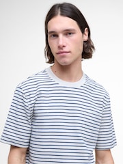 Barbour® Blue Frensham Stripe 100% Cotton T-Shirt - Image 3 of 5