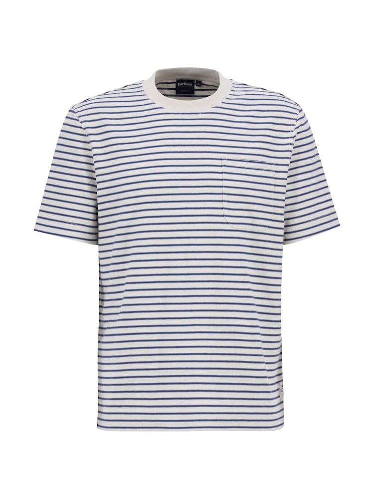 Barbour® Blue Frensham Stripe 100% Cotton T-Shirt - Image 5 of 5