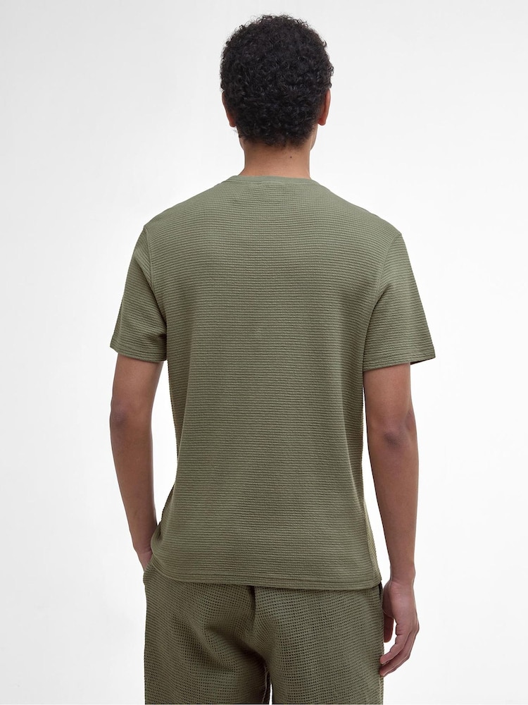 Barbour® Green Platford Tailored 100% Cotton T-Shirt - Image 2 of 5
