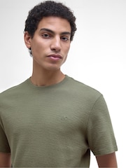 Barbour® Green Platford Tailored 100% Cotton T-Shirt - Image 4 of 5