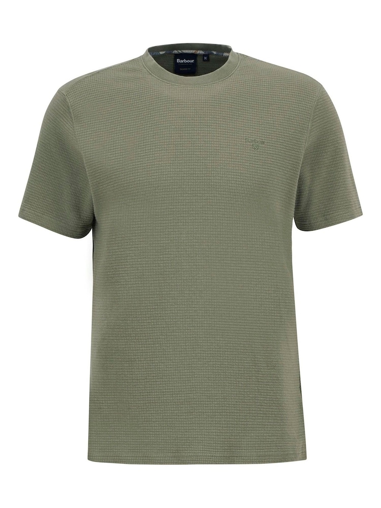 Barbour® Green Platford Tailored 100% Cotton T-Shirt - Image 5 of 5
