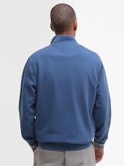 Barbour® Blue Rosford Half Zip 100% Cotton Sweatshirt - Image 2 of 5