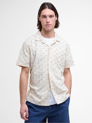 Barbour® Cream Saunton 100% Cotton Shirt - Image 1 of 5