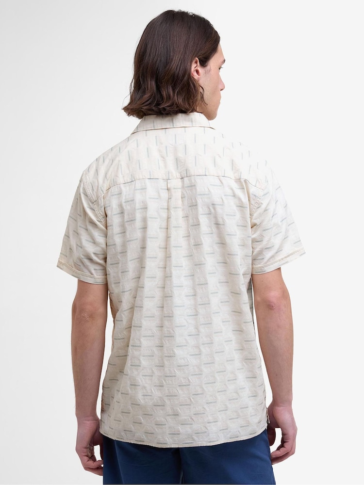 Barbour® Cream Saunton 100% Cotton Shirt - Image 2 of 5
