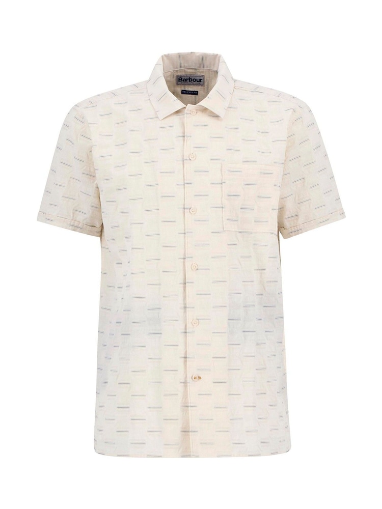 Barbour® Cream Saunton 100% Cotton Shirt - Image 5 of 5