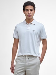 Barbour® White Austwick 100% Cotton Polo Shirt - Image 1 of 5