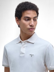 Barbour® White Austwick 100% Cotton Polo Shirt - Image 4 of 5