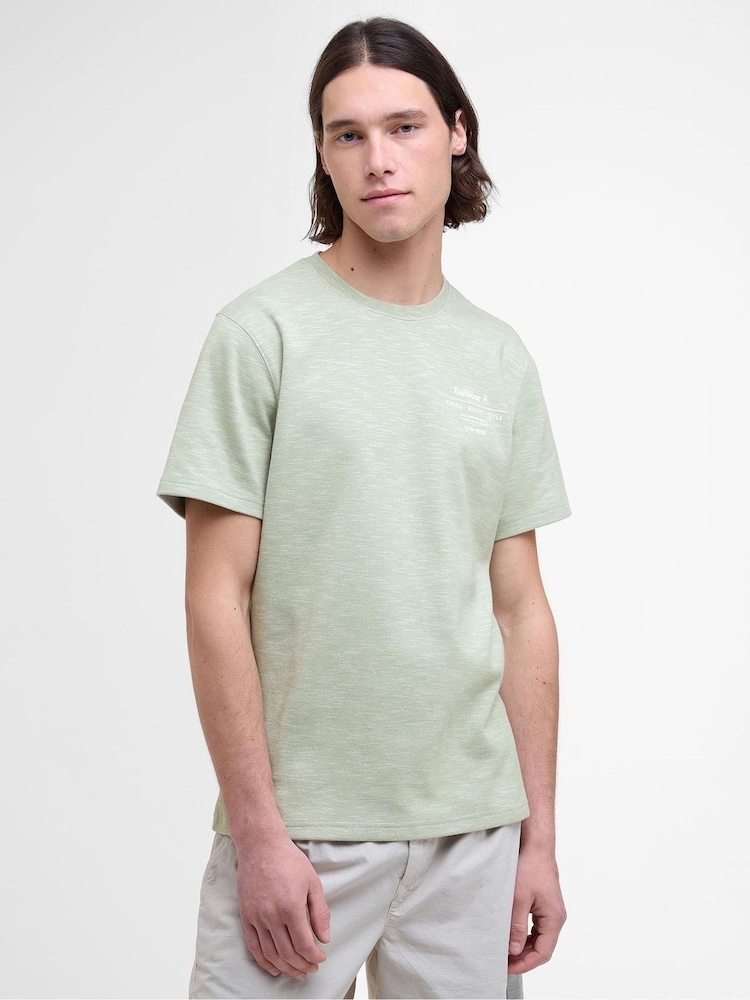 Barbour® Grey Huckley Tech T-Shirt - Image 1 of 5