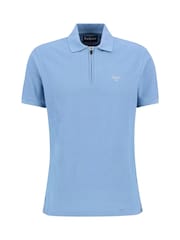 Barbour® Blue Wandworth 100% Cotton Polo Shirt - Image 5 of 5