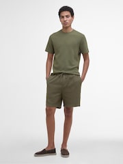 Barbour® Green Sandwood Waffle 100% Cotton Shorts - Image 1 of 5