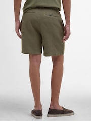 Barbour® Green Sandwood Waffle 100% Cotton Shorts - Image 2 of 5
