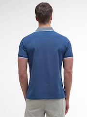 Barbour® Blue Denwick 100% Cotton Polo Shirt - Image 2 of 5