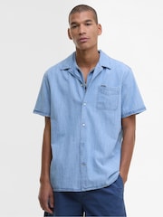 Barbour® Blue Summer Fit Gripton 100% Cotton Shirt - Image 1 of 5